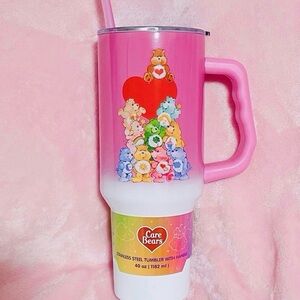 Care Bears Heart Pink Stainless Steel Tumbler